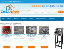 Tablet Screenshot of casanovabauru.com